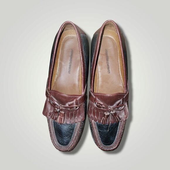 Johnston & Murphy Aragon II Kiltie Tassel Loafer 20-0592 Black-Brown Men 9.5 main image 4